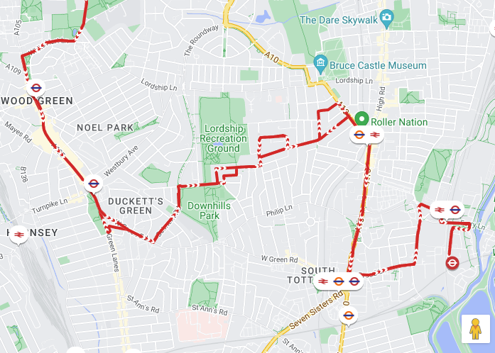 w4 bus route