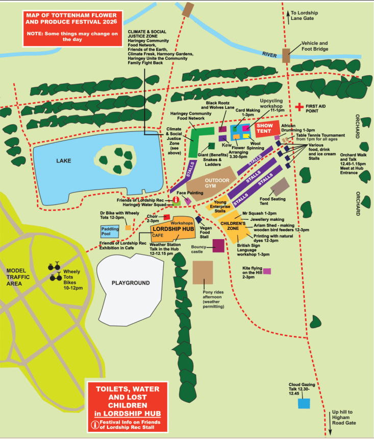 Lrec Tottenham show map